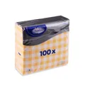 Ďalší obrázok produktu Obrúsok 1vrstvý Karo žltý 33 x 33 cm [100 ks]