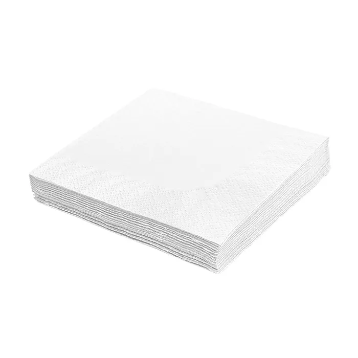 Hlavný obrázok produktu Ubrousky 2-vrstvé, 24 x 24 cm bílé [250 ks]