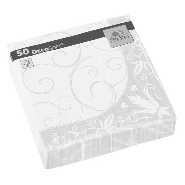 Hlavný obrázok produktu Ubrousky 2-vrstvé, 40 x 40 cm Decosoft krémová/pastelově zelená [50 ks]