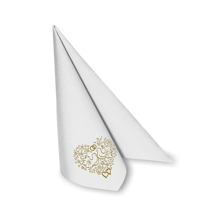 Hlavný obrázok produktu Ubrousky AIRLAID 40 x 40 cm SVATBA [50 ks]