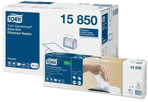 Servítky do zásobníka Tork 15850 Xpressnap N4 2vr biele 21,3×16,5 cm [8000 ks]