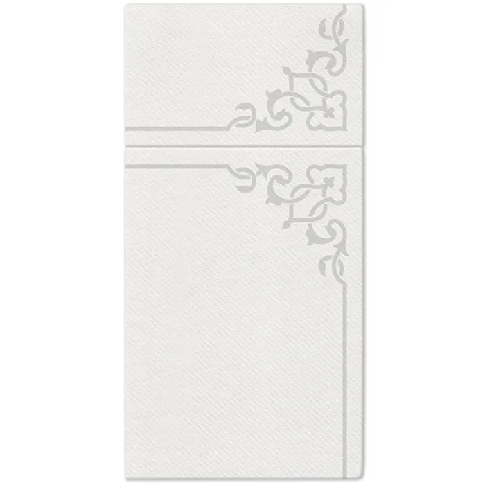 Hlavný obrázok produktu Ubrousky na příbory PAW AIRLAID 40x40 cm Elegant Frame Silver, [25 ks]