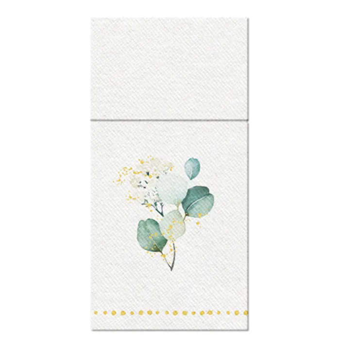 Hlavný obrázok produktu Ubrousky na příbory PAW AIRLAID 40x40 cm Golden eucalyptus [25 ks]