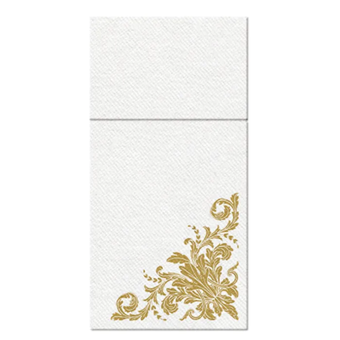 Hlavný obrázok produktu Ubrousky na příbory PAW AIRLAID 40x40 cm Golden ornament [25 ks]
