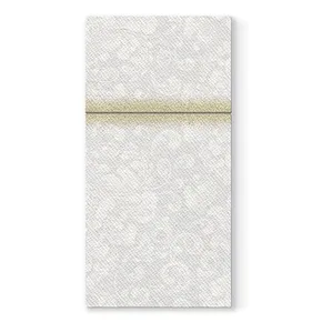 Obrúsky na príbory PAW AIRLAID 40x40cm Rococo White [25 ks]