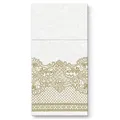 Ďalší obrázok produktu Kapsy na příbory PAW AIRLAID 40x40cm Royal Lace Gold, 25 ks/bal