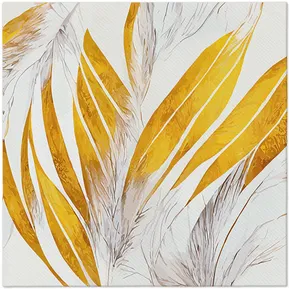 Obrúsky PAW AIRLAID 40x40 cm Angel Feathers [50 ks]
