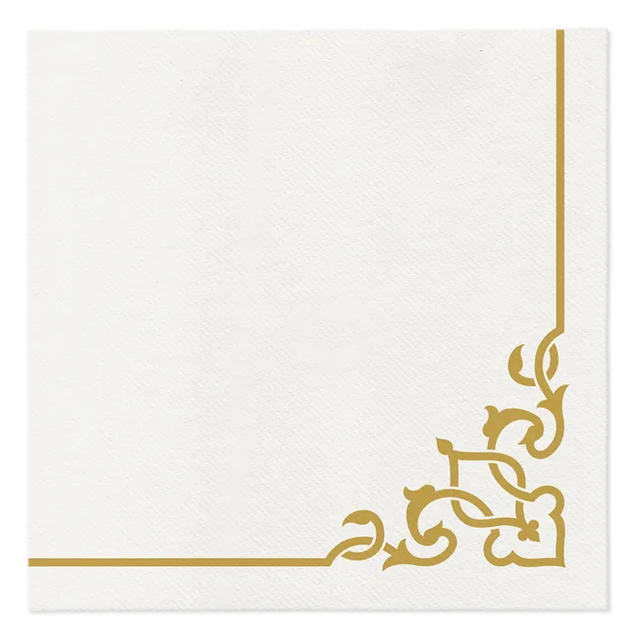 Hlavný obrázok produktu Ubrousky PAW AIRLAID 40x40 cm Elegant Frame Gold [50 ks]