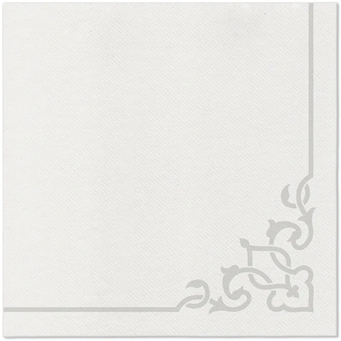 Hlavný obrázok produktu Ubrousky PAW AIRLAID 40x40 cm Elegant Frame Silver [50 ks]
