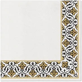 Obrúsky PAW AIRLAID 40x40 cm Floral frame [50 ks]