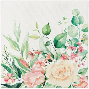 Obrúsky PAW AIRLAID 40x40 cm Floral moments [50 ks]