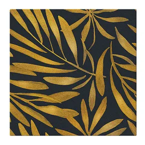 Obrúsky PAW AIRLAID 40x40 cm Golden leaves [50 ks]
