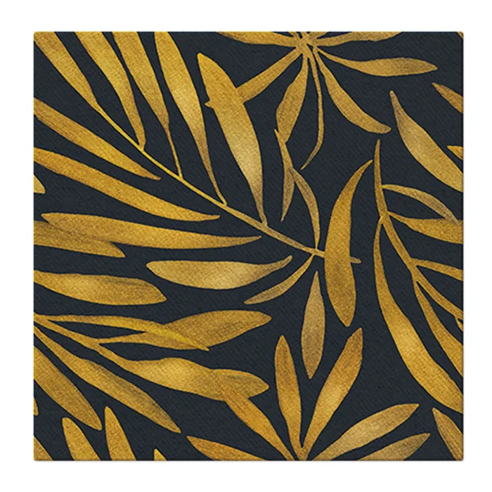 Hlavný obrázok produktu Ubrousky PAW AIRLAID 40x40 cm Golden leaves [50 ks]