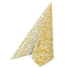 Obrúsky PAW AIRLAID 40x40 cm Reverse Baroque etude gold [50 ks]