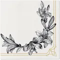 Obrúsky PAW AIRLAID 40x40 cm Roayl lily [50 ks]