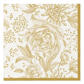 Obrúsky PAW AIRLAID 40x40 cm Rose Peonies [50 ks]