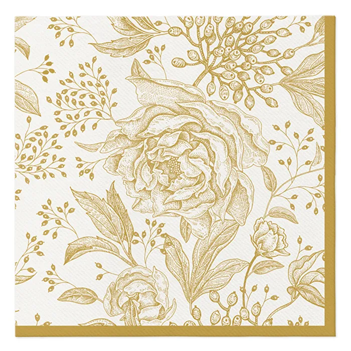 Hlavný obrázok produktu Ubrousky PAW AIRLAID 40x40 cm Rose Peonies [50 ks]