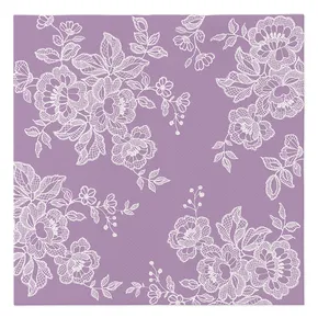 Obrúsky PAW AIRLAID 40x40 cm Soft Lace Violet [50 ks]