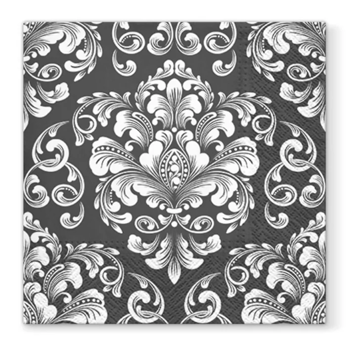Hlavný obrázok produktu Ubrousky PAW L 33x33cm 3 vrst. Beautiful Moments Black [20 ks]