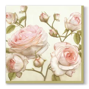 Obrúsky PAW L 33x33cm 3 vrst. Beauty Roses [20 ks]