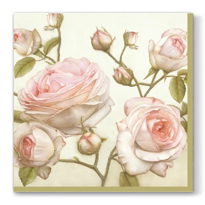 Hlavný obrázok produktu Ubrousky PAW L 33x33cm 3 vrst. Beauty Roses [20 ks]