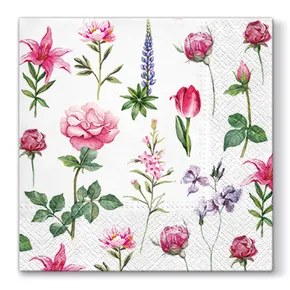Obrúsky PAW L 33x33cm 3 vrst. Boons of Garden [20 ks]