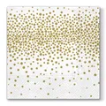 Ďalší obrázok produktu Obrúsky PAW L 33x33cm 3 vrst. Confetti Gold [20 ks]