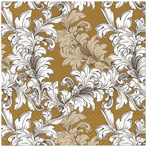Obrúsky PAW L 33x33cm 3 vrst. Damask Ornament [20 ks]
