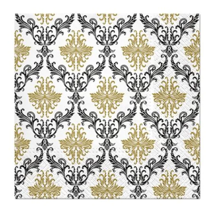 Hlavný obrázok produktu Ubrousky PAW L 33x33cm 3 vrst. Royal Ornament Gold [20 ks]