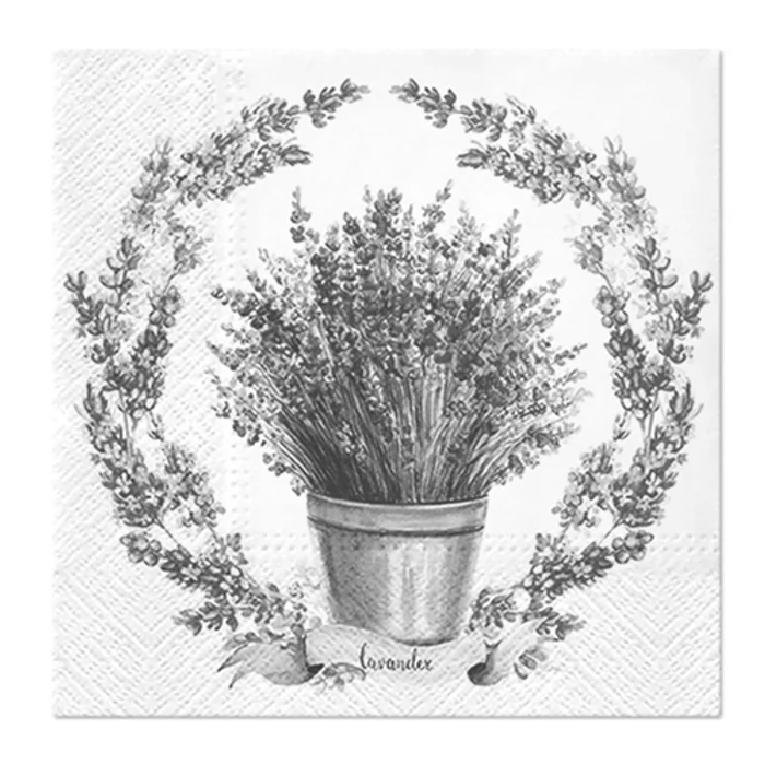 Hlavný obrázok produktu Ubrousky PAW L 33x33cm 3 vrst. Soft Lavender [20 ks]