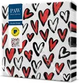 Obrúsky PAW L 33x33cm Double Design Time Fall in Love [20 ks]