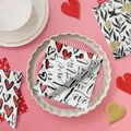 Obrúsky PAW L 33x33cm Double Design Time Fall in Love [20 ks]