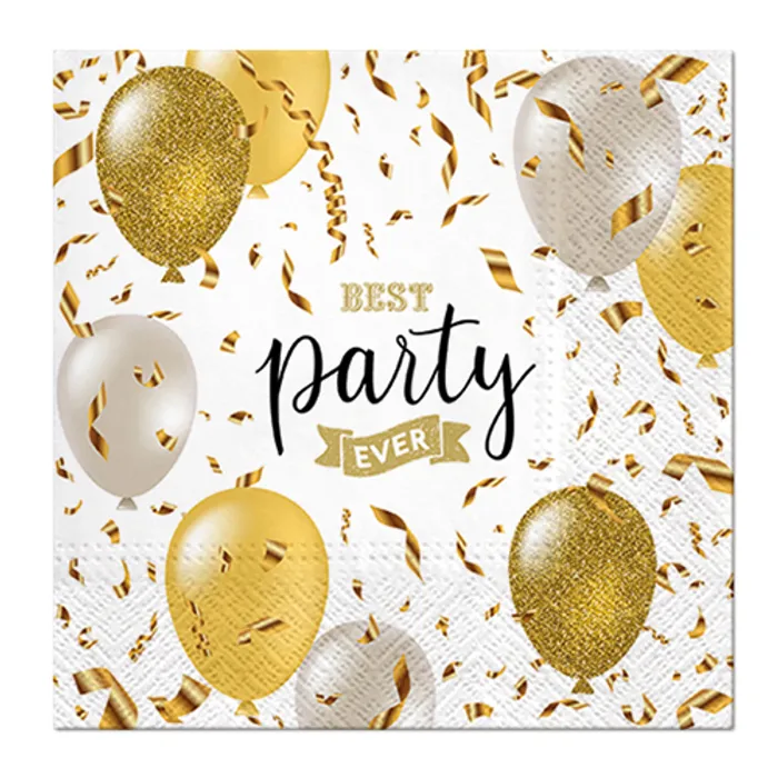 Hlavný obrázok produktu Ubrousky PAW L 33x33cm Elegant Ballons [20 ks]