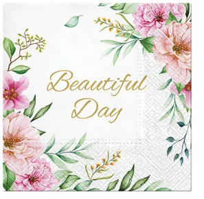 Obrúsky PAW L 33x33cm Special Flowers [20 ks]