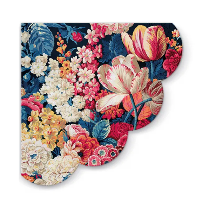 Hlavný obrázok produktu Ubrousky PAW R 32cm - 3 vrst. - kulaté - Flower Splendor [12 ks]