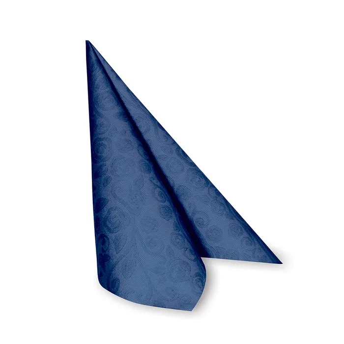 Hlavný obrázok produktu Ubrousky PREMIUM 40x40cm "dekor R" tmavě modré [50 ks]