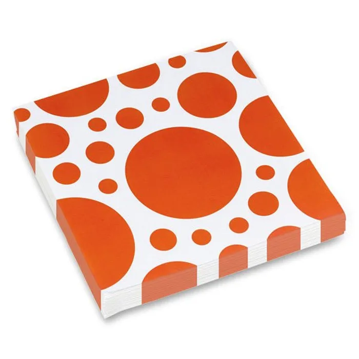 Hlavný obrázok produktu Ubrousky Solid Color Dots oranžové 20 ks
