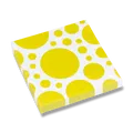 Obrúsky Solid Color Dots žlté [20 ks]