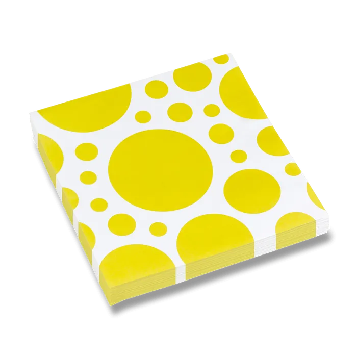 Hlavný obrázok produktu Ubrousky Solid Color Dots žluté [20 ks]