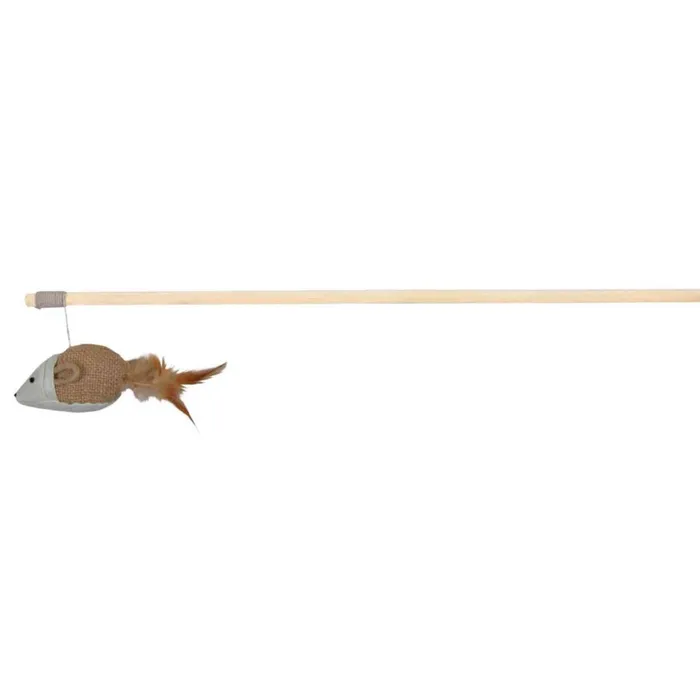 Hlavný obrázok produktu Udice s hračkou myš s peřím 50 cm