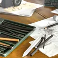 Ďalší obrázok produktu Uhoľ Faber-Castell Pitt Monochrome Charcoal plechová krabička, 24ks