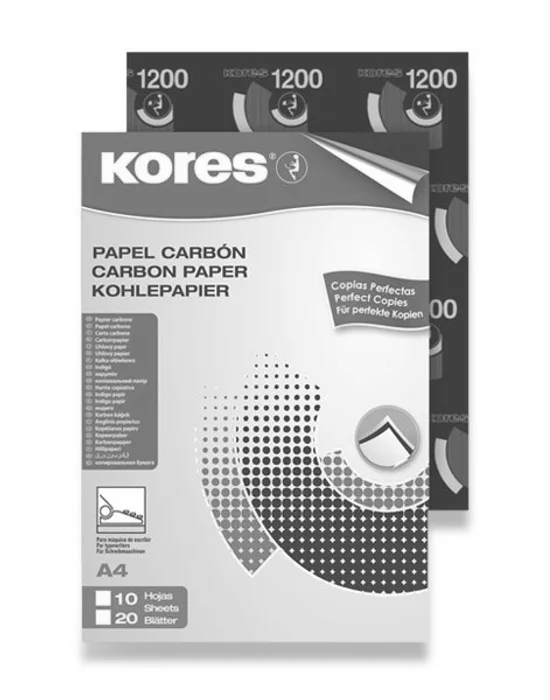 Hlavný obrázok produktu Uhlový papír Kores Carbonet - černý 20 listů