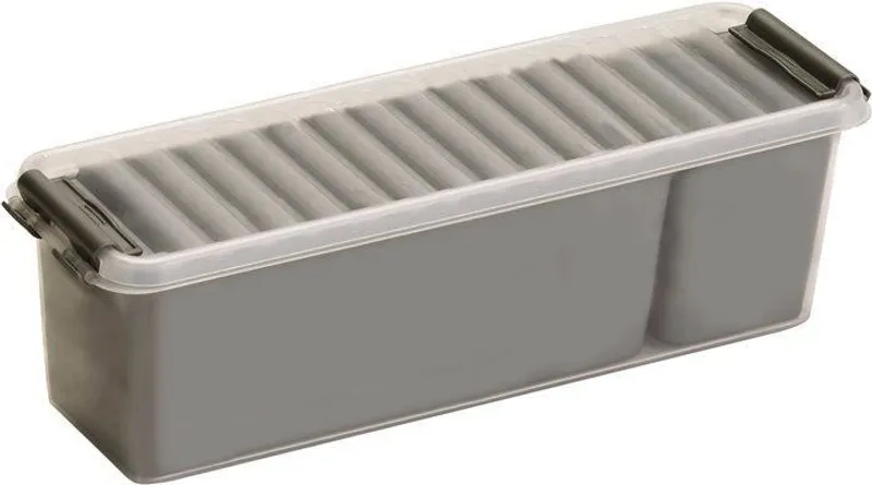 Hlavný obrázok produktu Úložný box, plastový, na malé předměty, s víkem, 1,3 l, HELIT "Q-line", transparentní