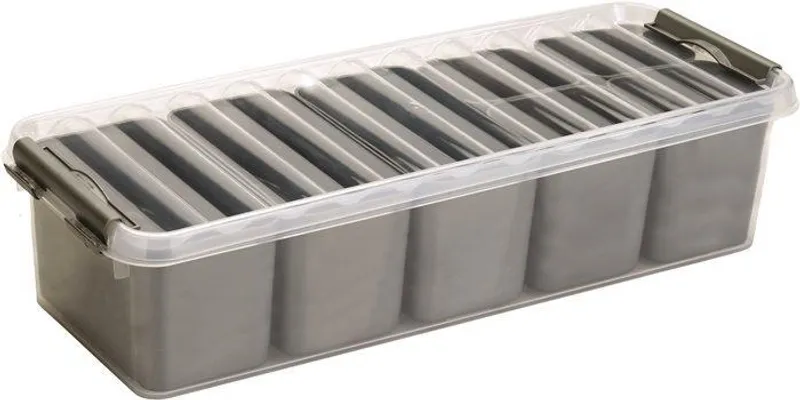 Hlavný obrázok produktu Úložný box, plastový, na malé předměty, s víkem, 3,5 l, HELIT "Q-line", transparentní
