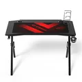 ULTRADESK Herný stôl ACTION V2, 110x59 cm, 75 cm, s XXL podložkou pod myš, držiak slúchadiel aj nápojov
