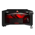 ULTRADESK Herný stôl ACTION V2, 110x59 cm, 75 cm, s XXL podložkou pod myš, držiak slúchadiel aj nápojov