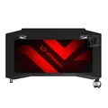 ULTRADESK Herný stôl ACTION V2, 110x59 cm, 75 cm, s XXL podložkou pod myš, držiak slúchadiel aj nápojov