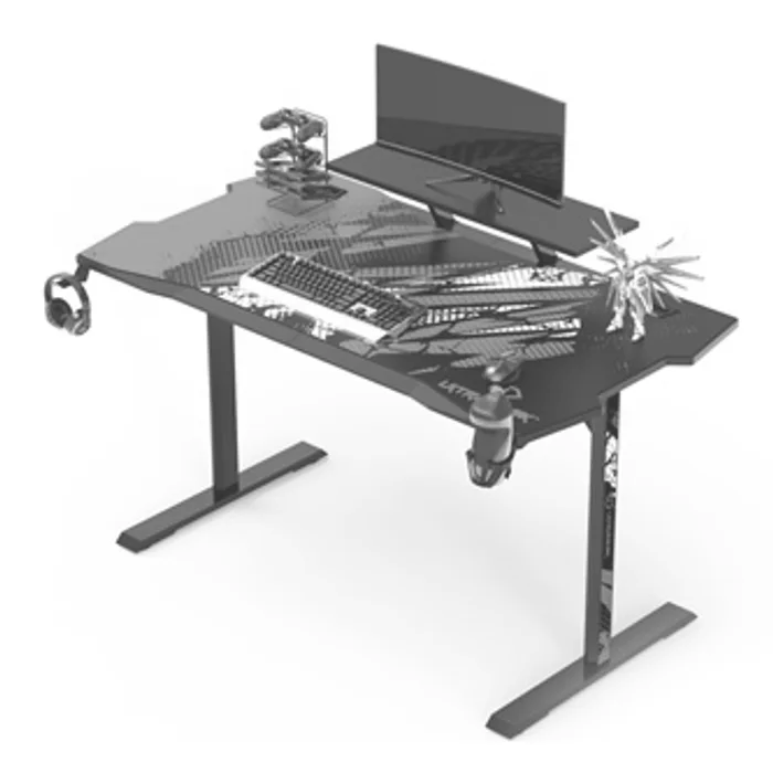 Hlavný obrázok produktu ULTRADESK Herní stůl ATOMIC, 139x74cm, 76cm, s držákem na sluchátka, pití a herní vybaven