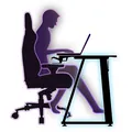 Ďalší obrázok produktu ULTRADESK Herný stôl ENTER V2, 100x60 cm, 75cm, s držiakom na slúchadlá a pitie, kompaktná veľkosť