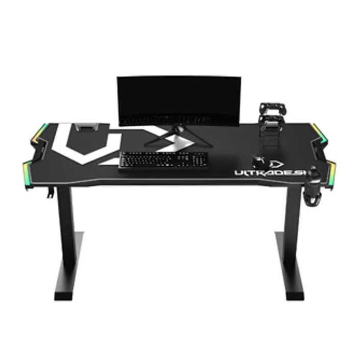 Hlavný obrázok produktu ULTRADESK Herní stůl FORCE - bílý, 166x70 cm, 76.5 cm, s XXL podložkou pod myš, držák slu